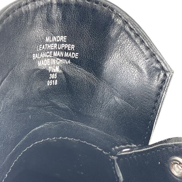 Marc Fisher Indre Hiker Boot with Red Laces Moto Lug Sole Winter Fit - Picture 8 of 13